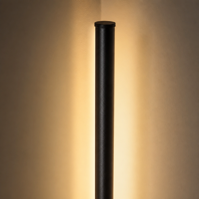 Modern Black LED Corner Floor Lamp