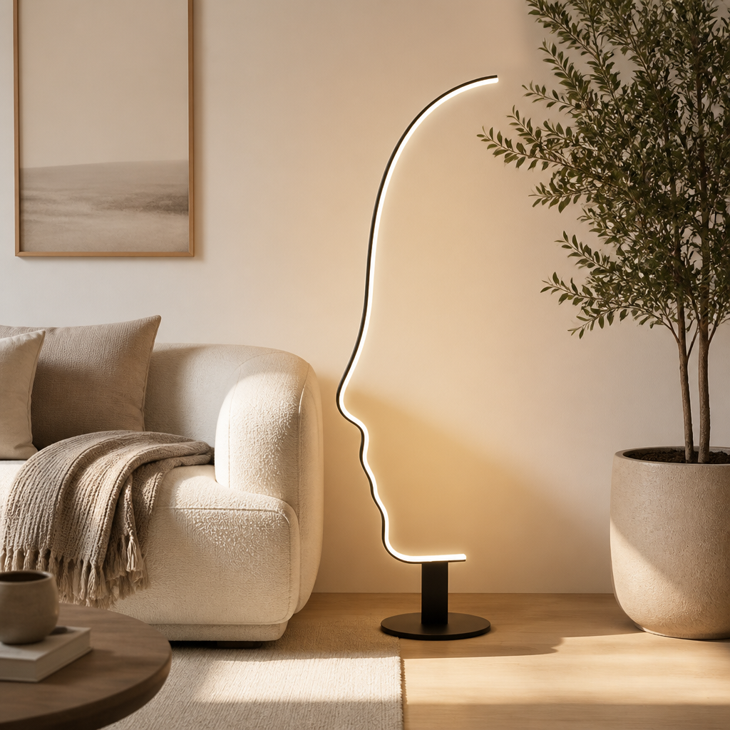 Modern Black LED Floor Lamp