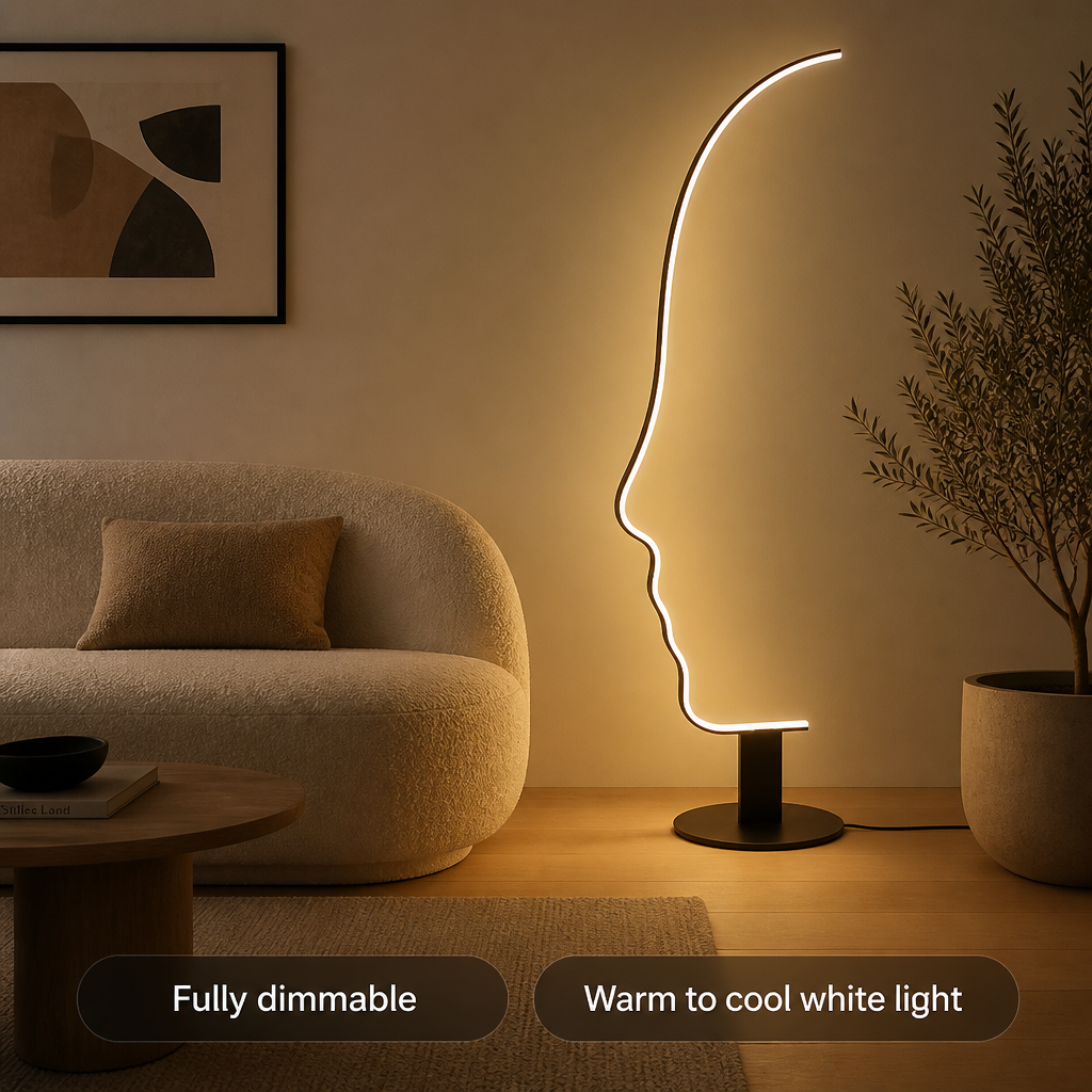 Modern Black LED Floor Lamp