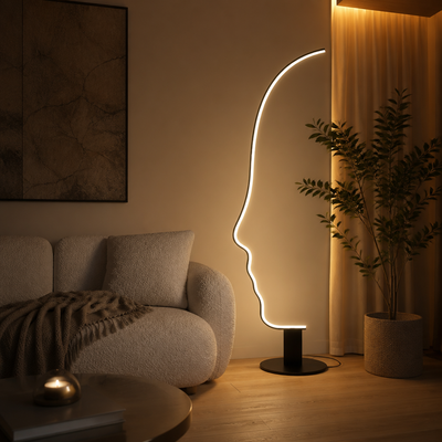 Modern Black LED Floor Lamp