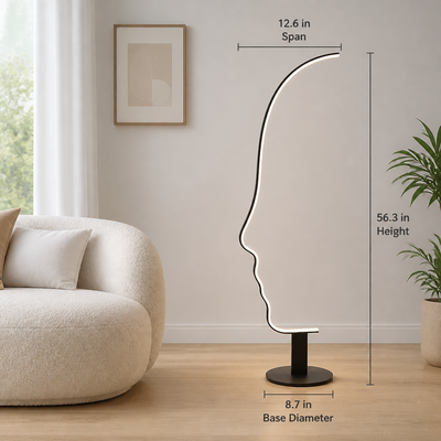 Modern Black LED Floor Lamp