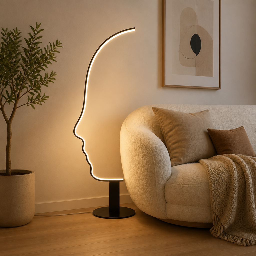 Modern Black LED Floor Lamp