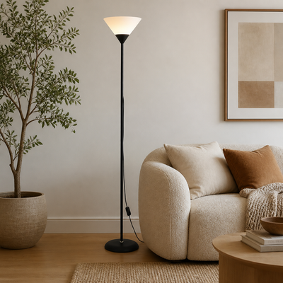 Modern Black & White LED Floor Lamp