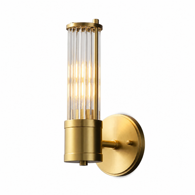 Modern Brass Crystal LED Dimmable Wall Sconce