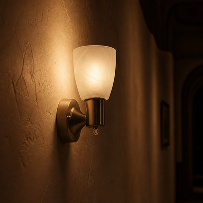 Modern Brushed Nickel Wall Sconce