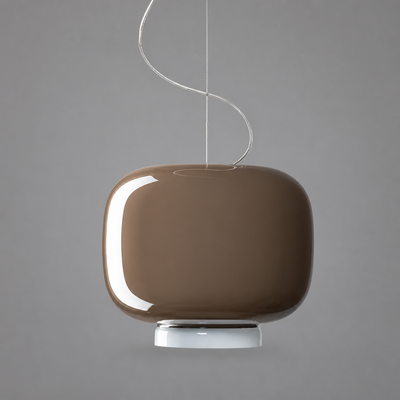 Modern Colored Glass LED Pendant Light