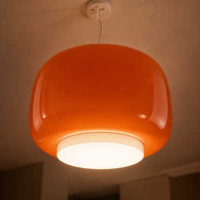 Modern Colored Glass LED Pendant Light