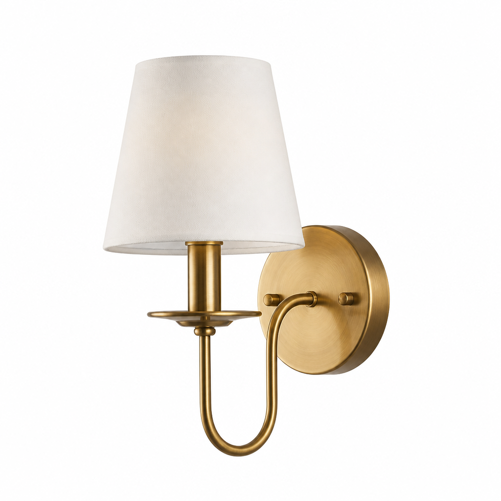 Modern Copper Fabric Wall Sconce