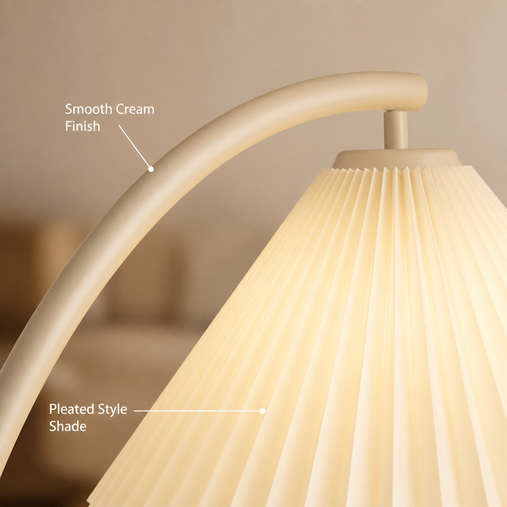 Modern Cream Stepless Dimming Floor Lamp