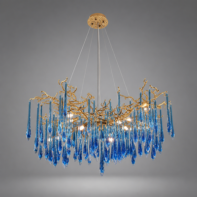 Modern Crystal Adjustable Pendant Light