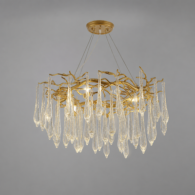 Modern Crystal Adjustable Pendant Light