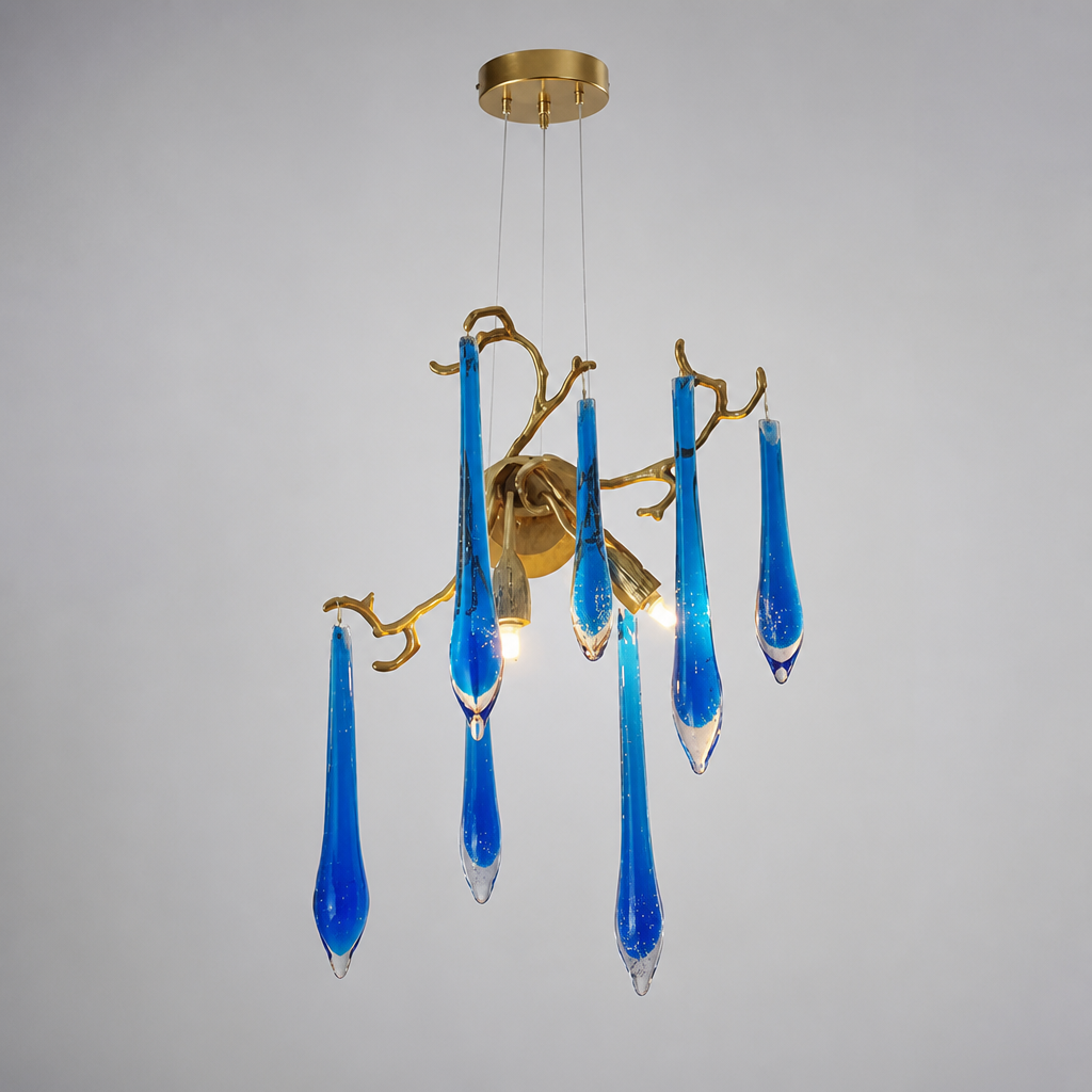 Modern Crystal Adjustable Pendant Light