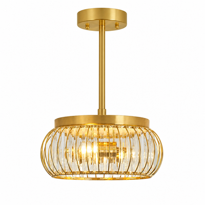 Modern Crystal Cage Ceiling Light
