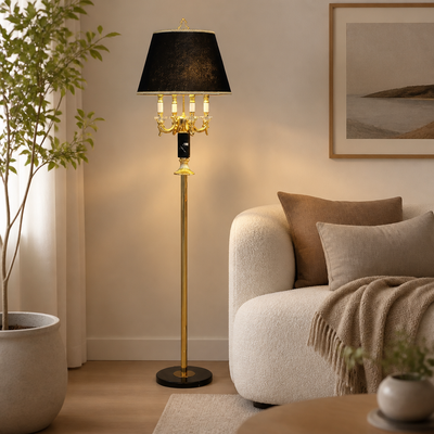Modern Crystal Column Table Lamp