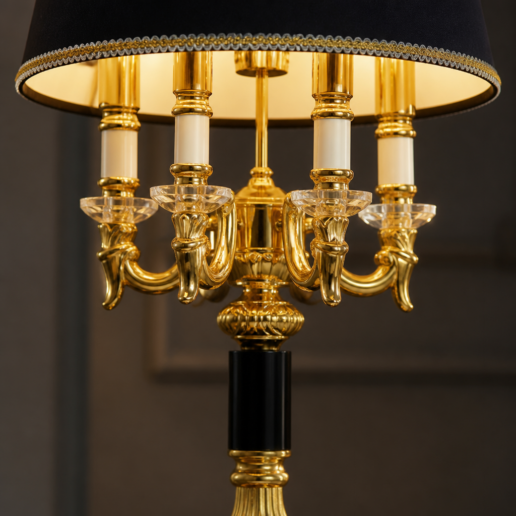 Modern Crystal Column Table Lamp
