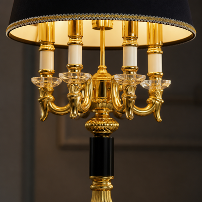 Modern Crystal Column Table Lamp
