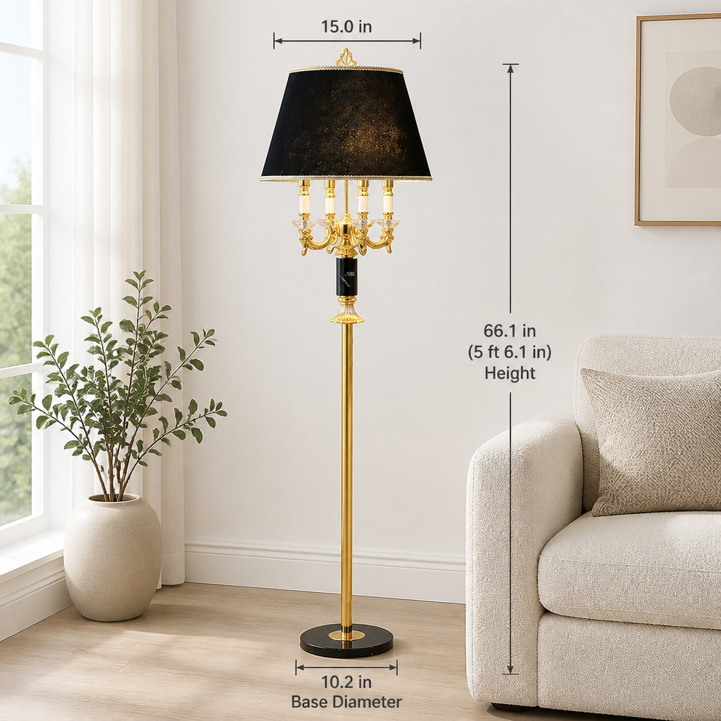 Modern Crystal Column Table Lamp