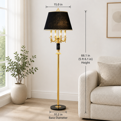 Modern Crystal Column Table Lamp