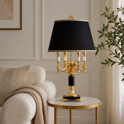 Modern Crystal Column Table Lamp