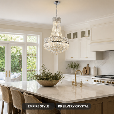 Modern Crystal Empire Pendant Light