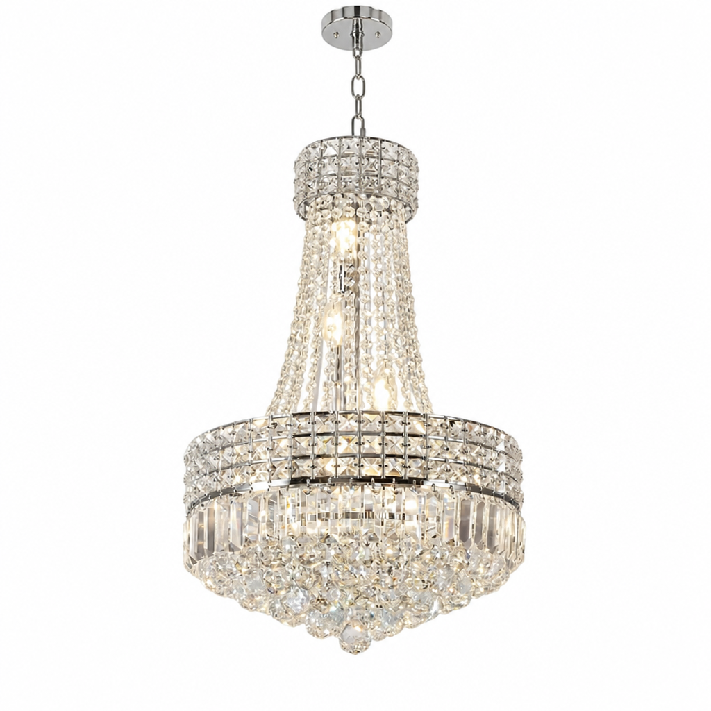 Modern Crystal Empire Pendant Light