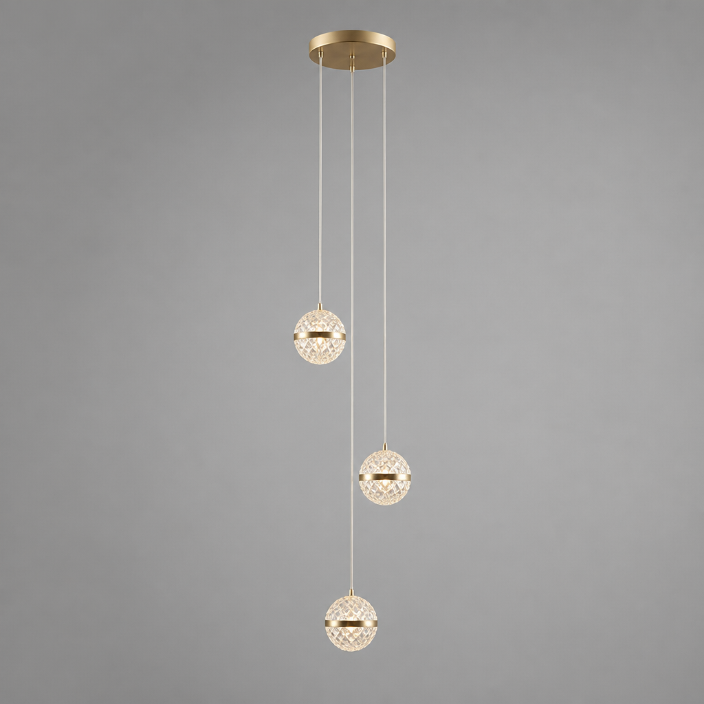 Modern Crystal LED Ball Chandelier