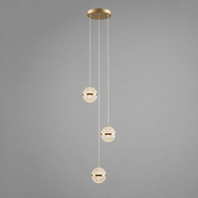 Modern Crystal LED Ball Chandelier