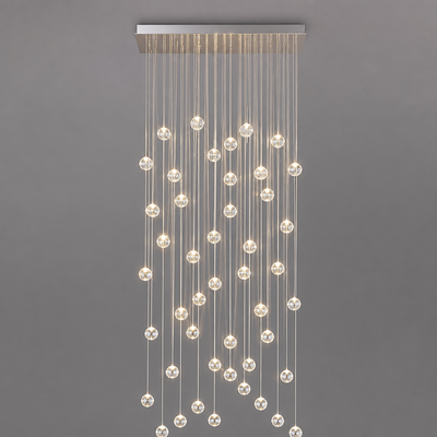 Modern Crystal LED Ball Chandelier