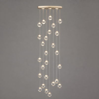 Modern Crystal LED Ball Chandelier