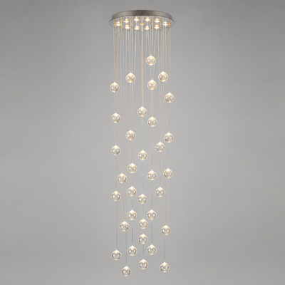 Modern Crystal LED Ball Chandelier