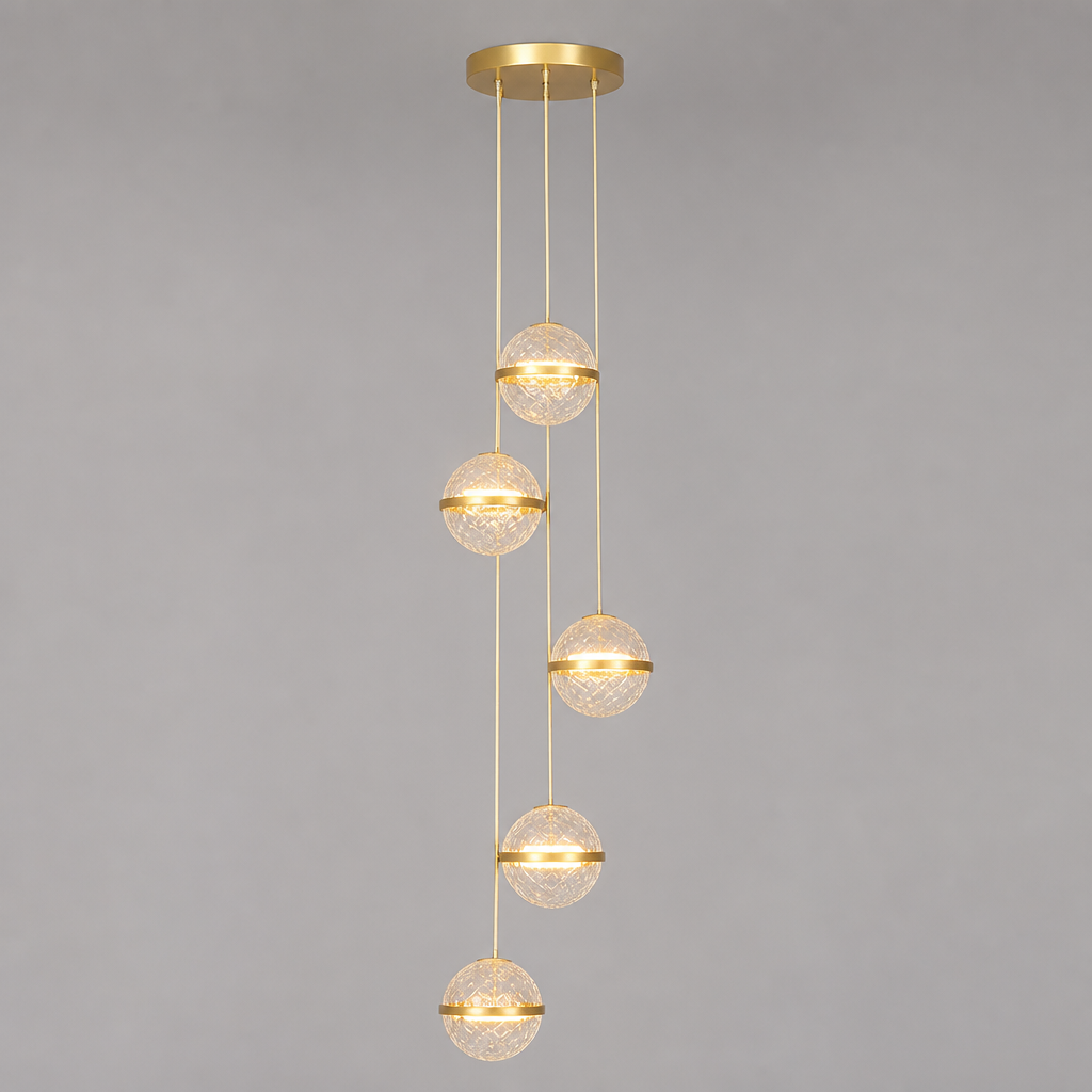Modern Crystal LED Ball Chandelier