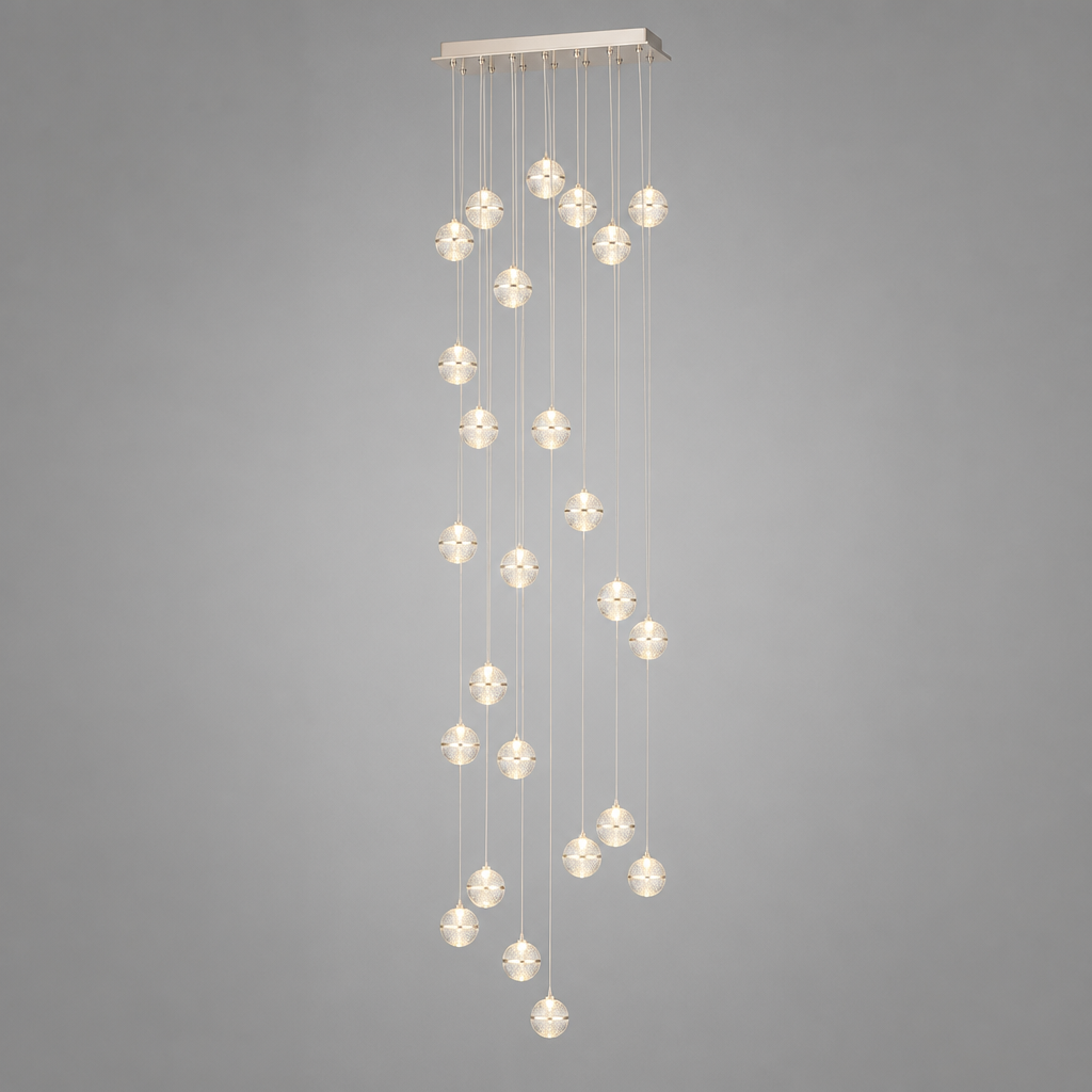 Modern Crystal LED Ball Chandelier