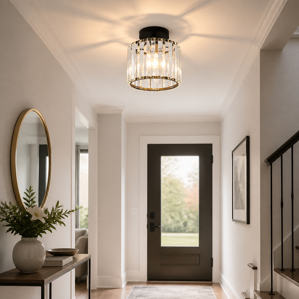 Modern Crystal LED Ceiling Light