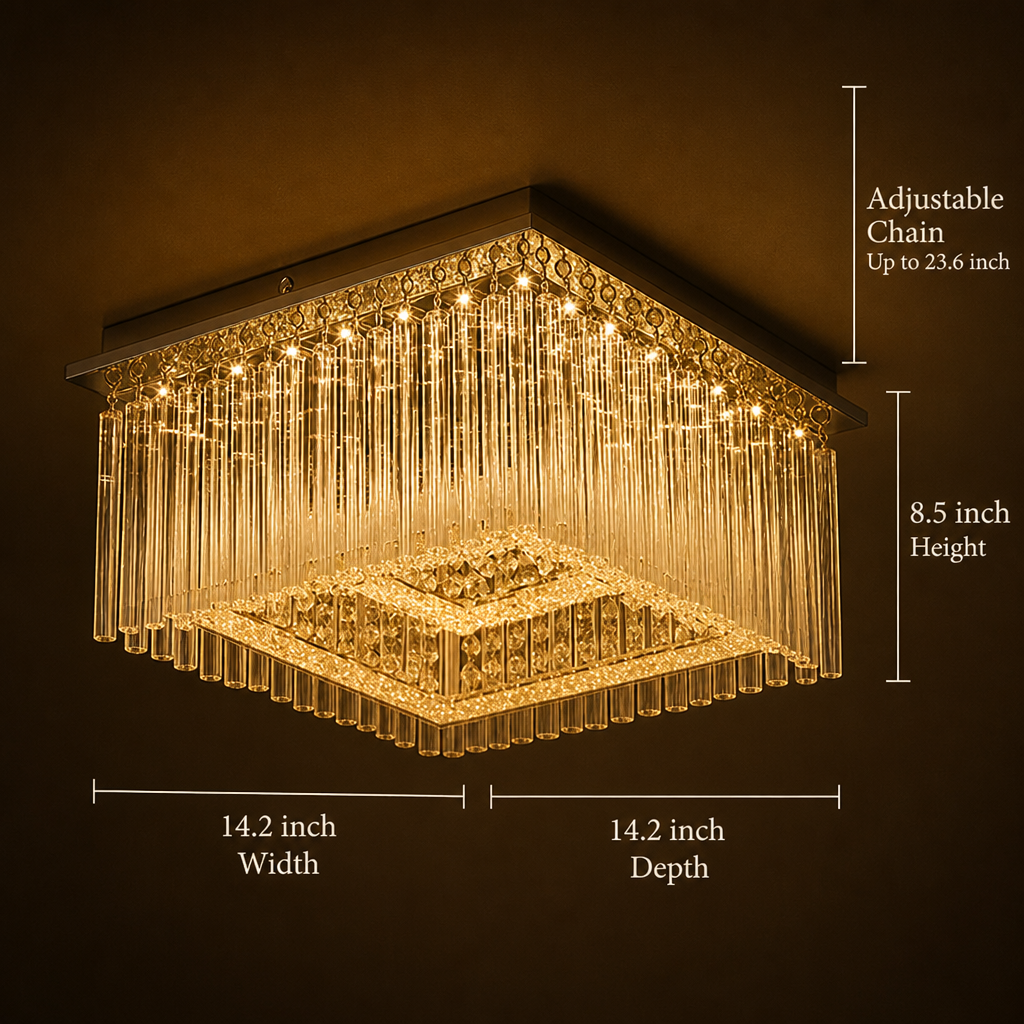 Modern Crystal LED Chandelier