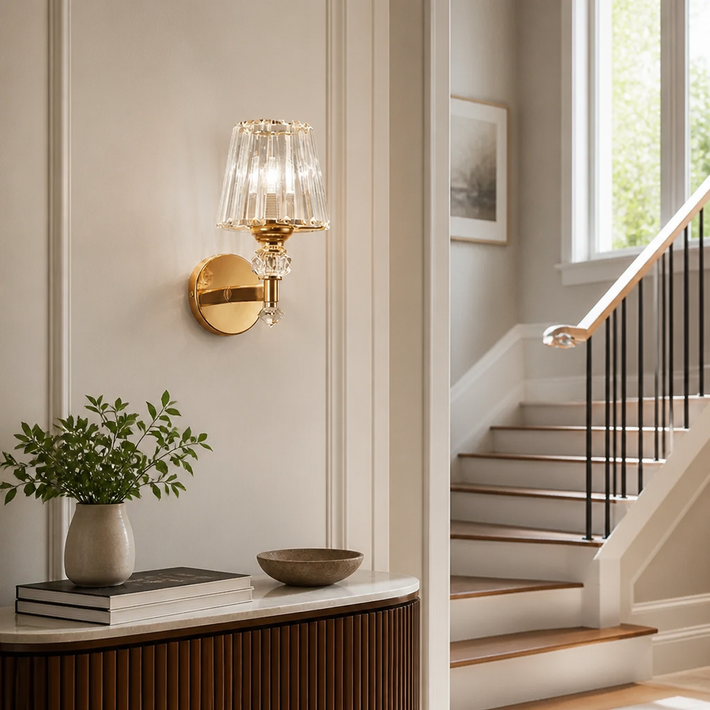 Modern Crystal LED Wall Sconce