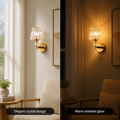 Modern Crystal LED Wall Sconce