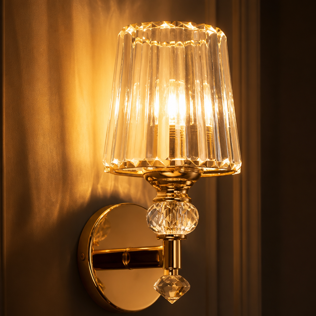 Modern Crystal LED Wall Sconce