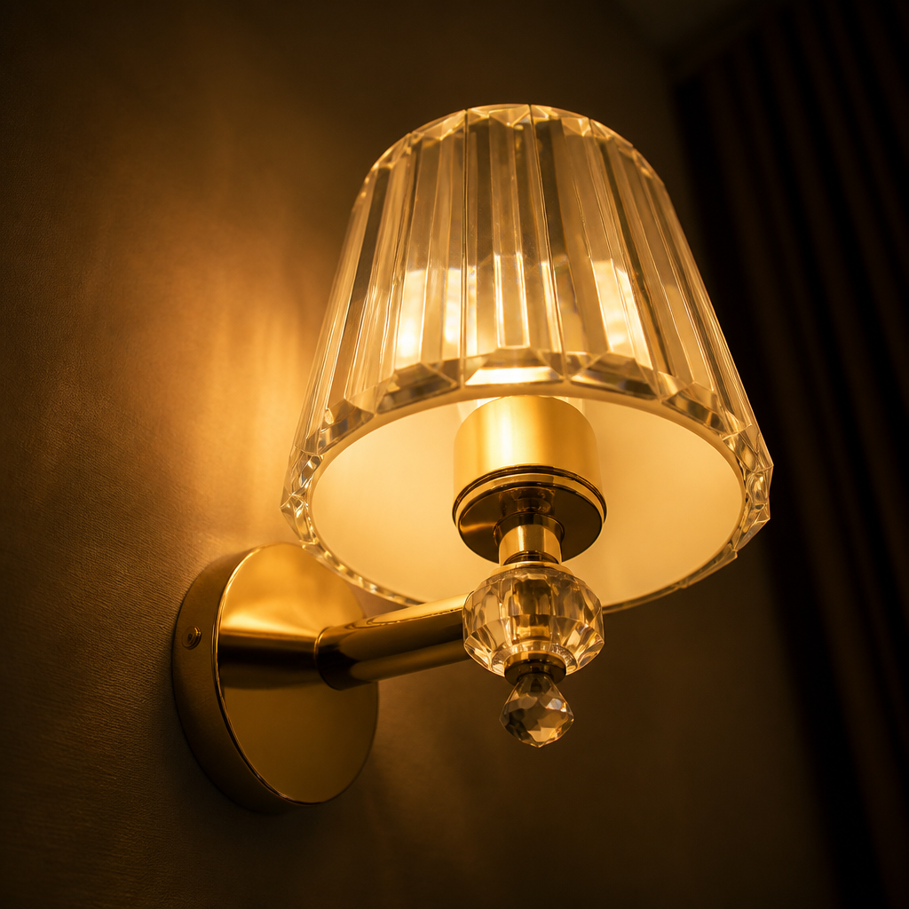 Modern Crystal LED Wall Sconce