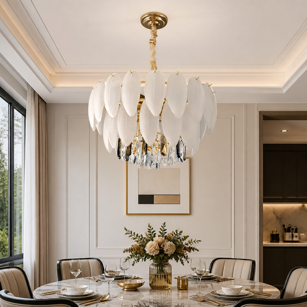 Modern Crystal Round Chandelier