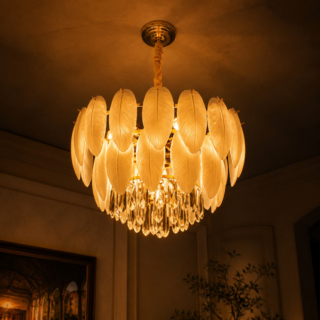 Modern Crystal Round Chandelier