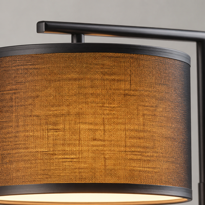 Modern Fabric Arc Floor Lamp