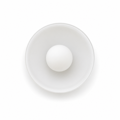 Modern Glass & Aluminum Dual-Mount Ceiling Light