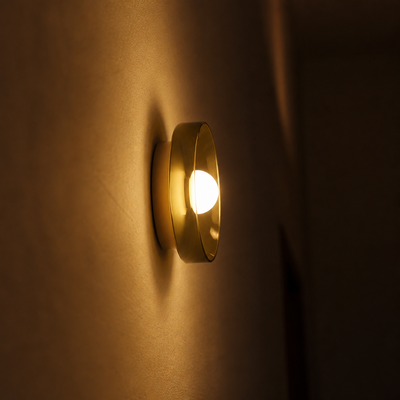 Modern Glass & Aluminum Dual-Mount Ceiling Light
