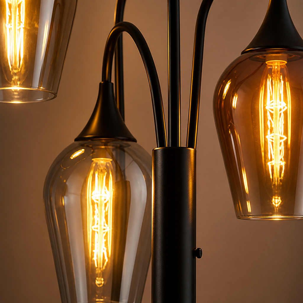 Modern Glass Arch Floor Lamp