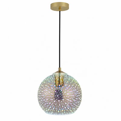 Modern Glass Fireworks Globe Pendant Light