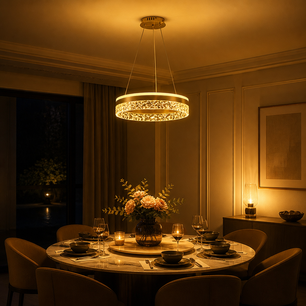 Modern Glass Ice-Crack Ceiling Light