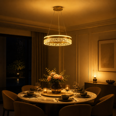 Modern Glass Ice-Crack Ceiling Light