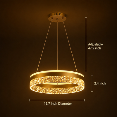 Modern Glass Ice-Crack Ceiling Light