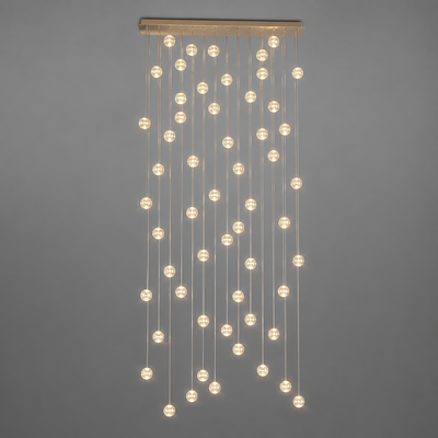 Modern Glass LED Crystal Ball Pendant Light