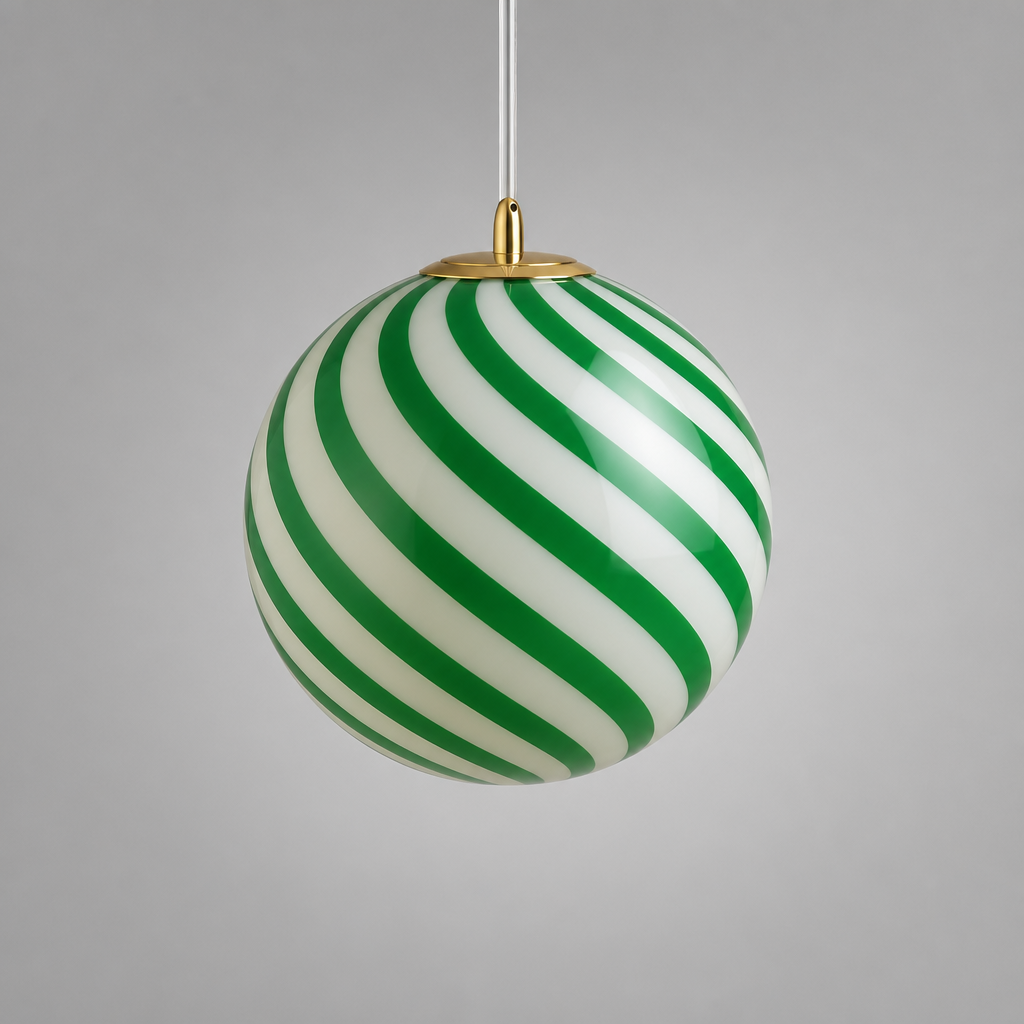 Modern Glass LED Lollipop Ball Pendant Light